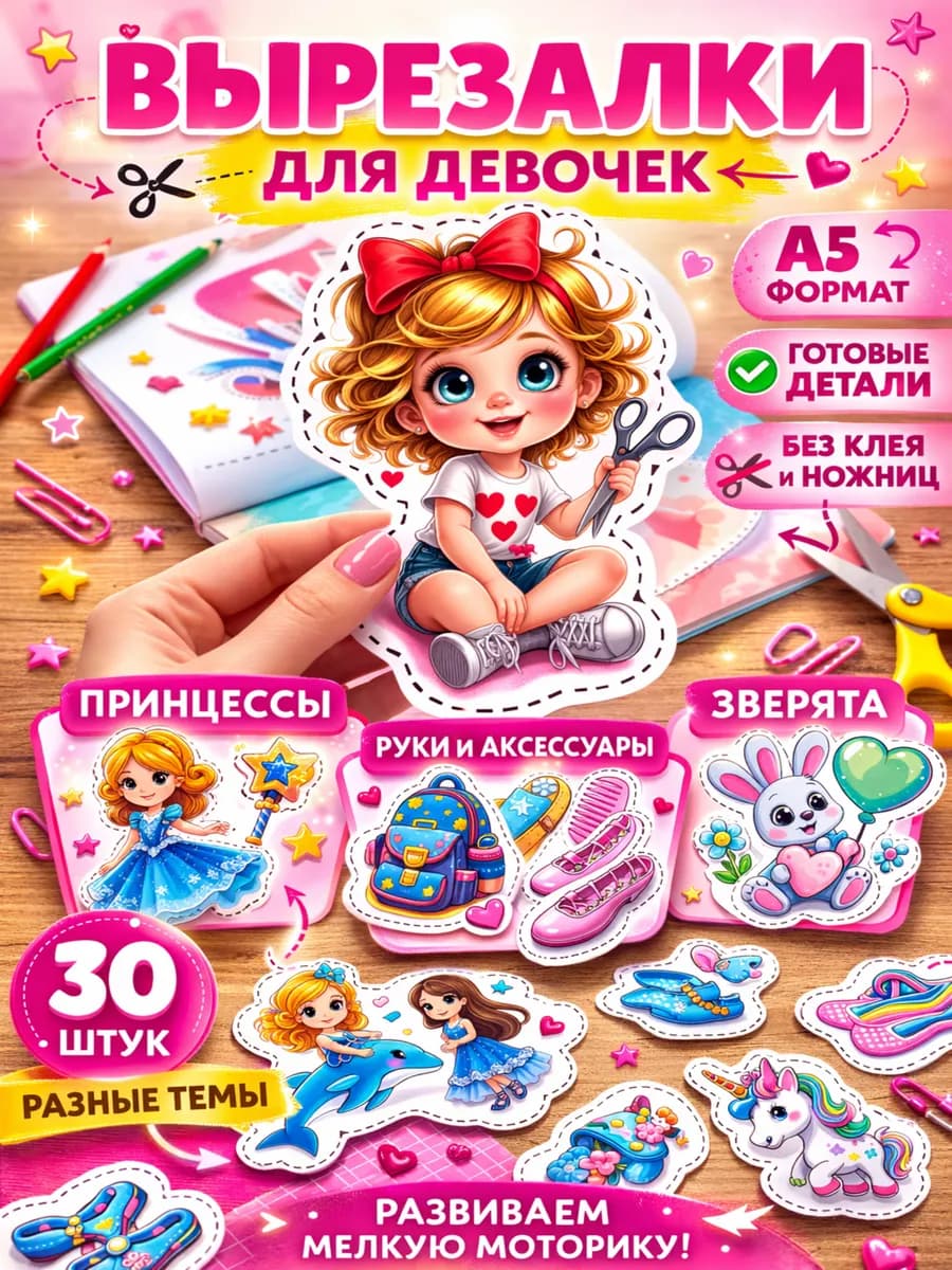 Развивашки вырезалки для девочек развивающие игрушки