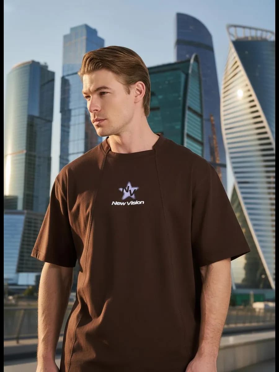 Футболка со стрелками и принтом