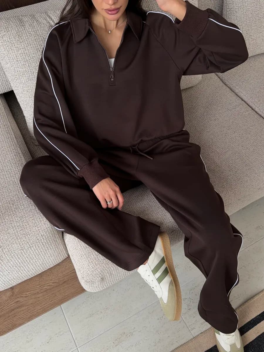 Костюм спортивный без начеса оверсайз