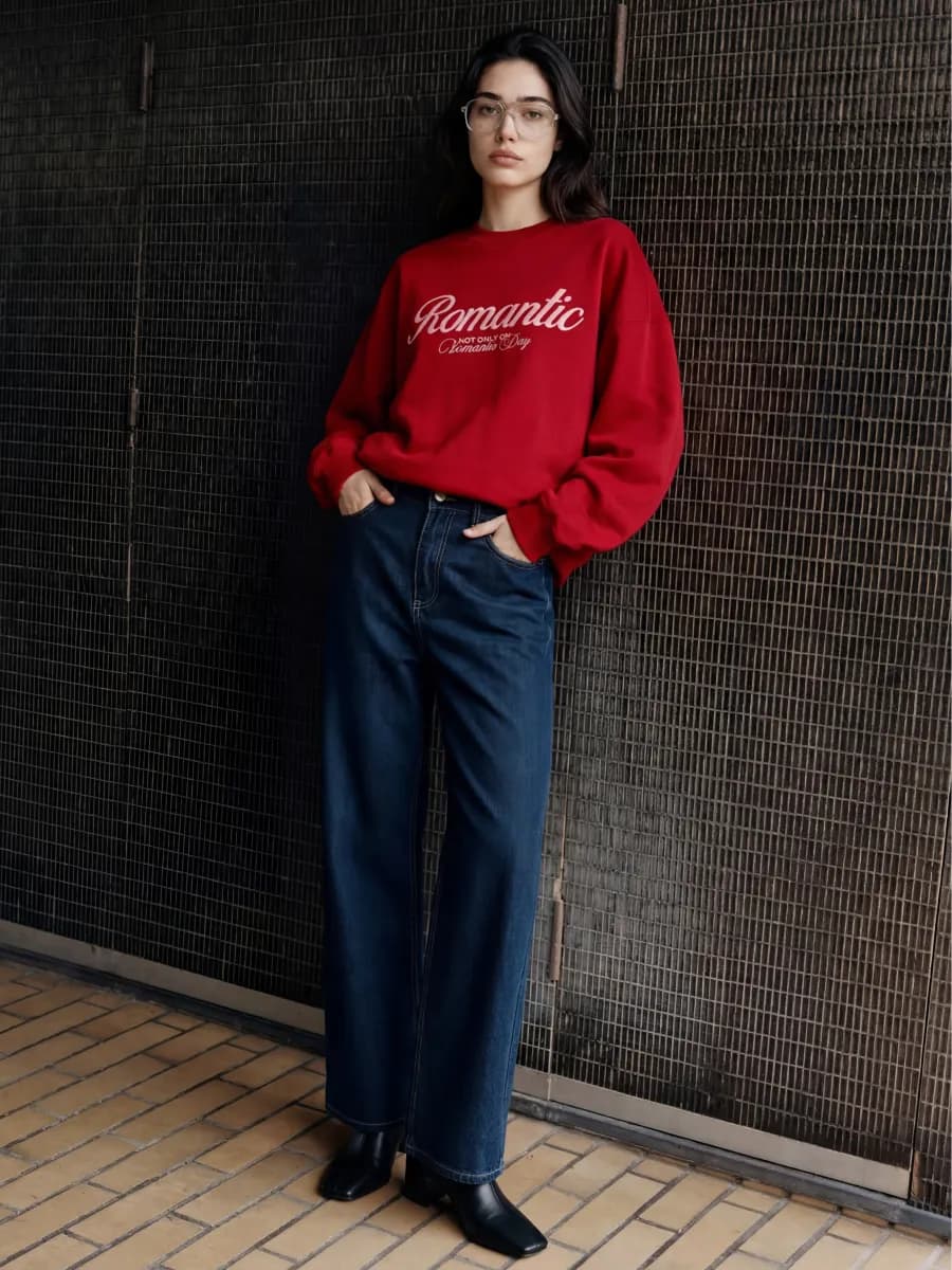 Джинсы широкие палаццо с высокой посадкой