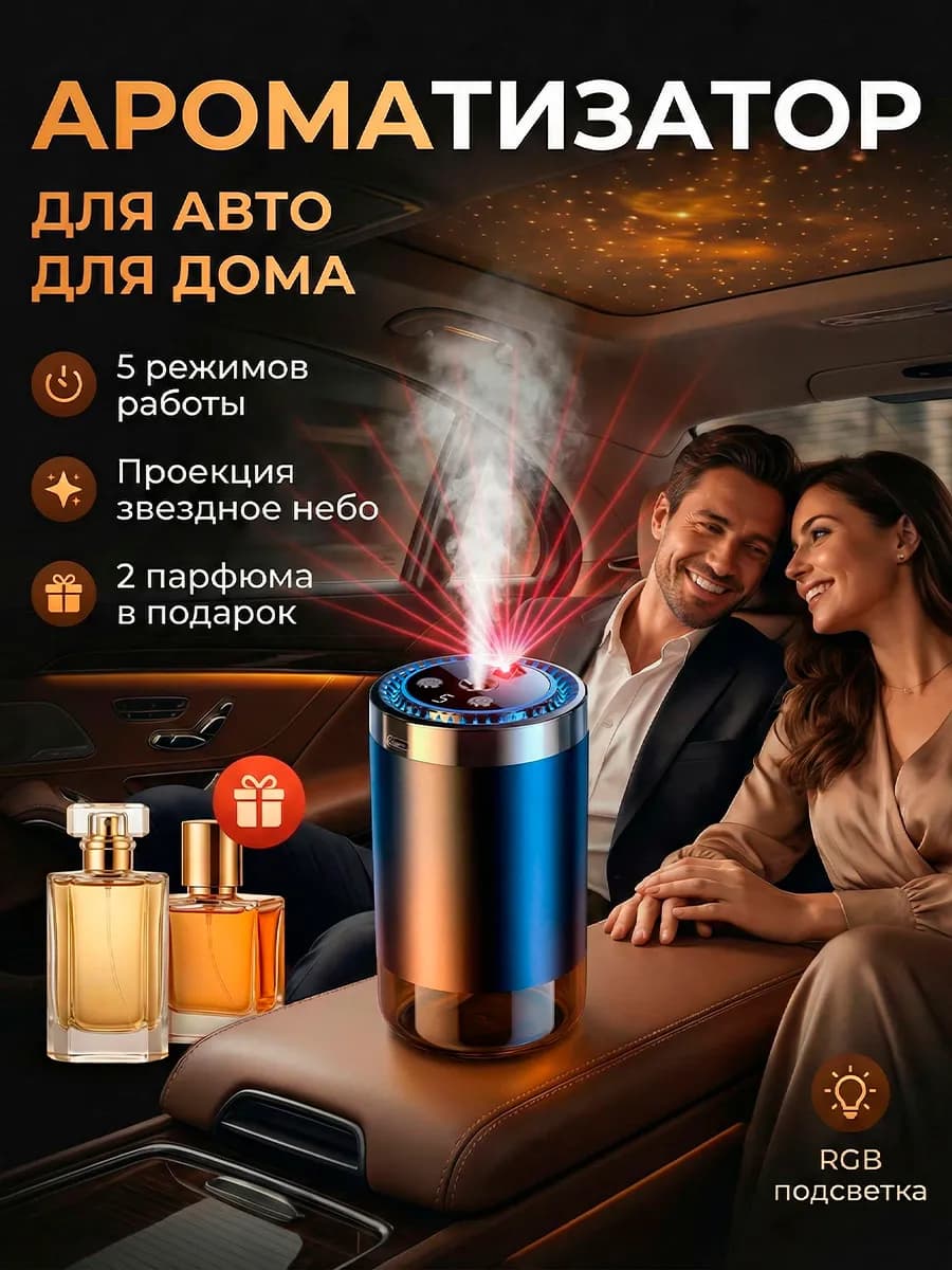 Ароматизатор в машину подарочный набор автопарфюм