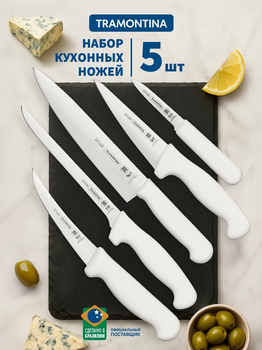Набор кухонных ножей, 5 шт