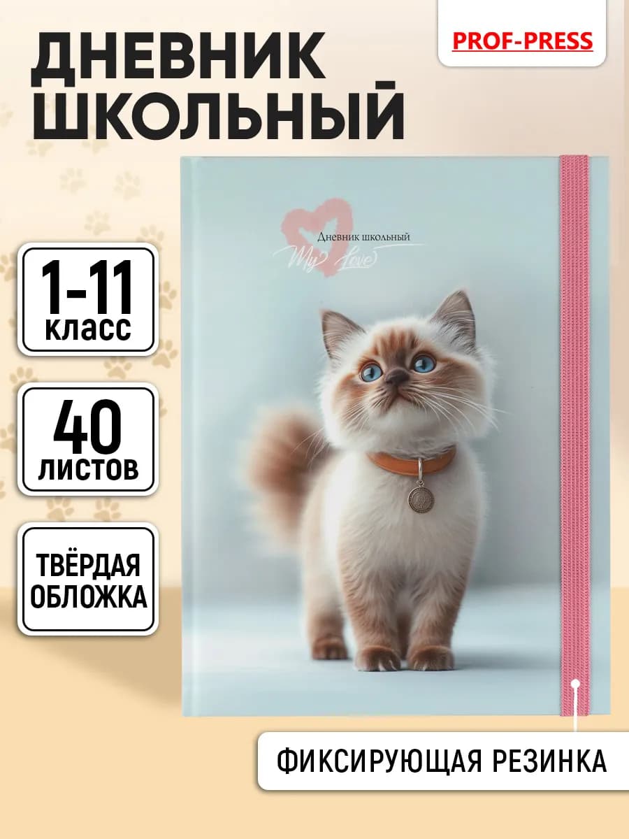 Дневник школьный для девочки 1-4 и 5-11 класс