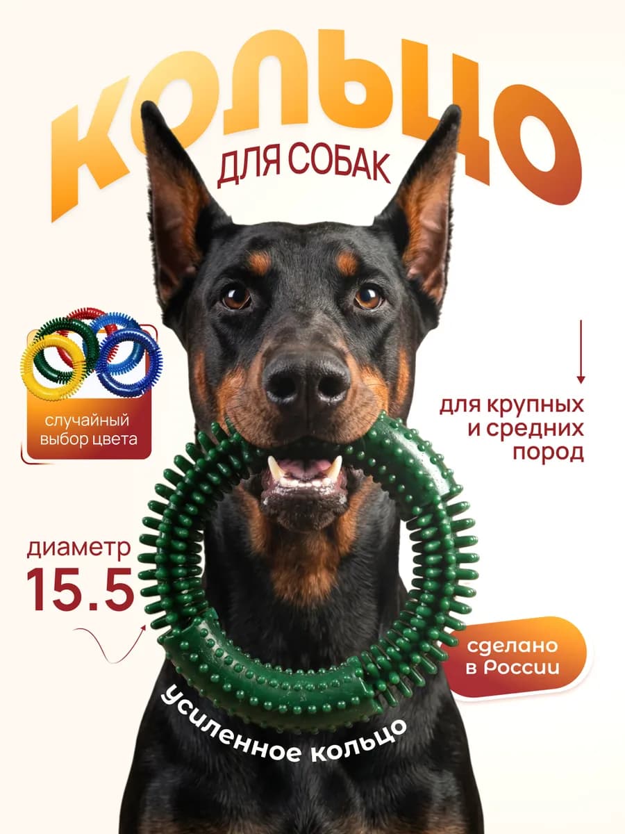 Прочное кольцо для собак