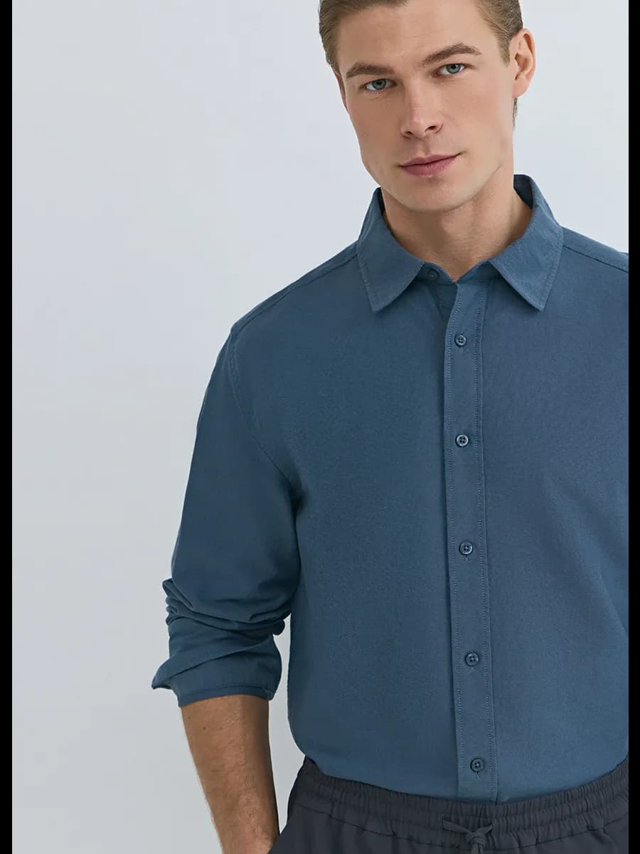 Рубашка с длинным рукавом - фото 1