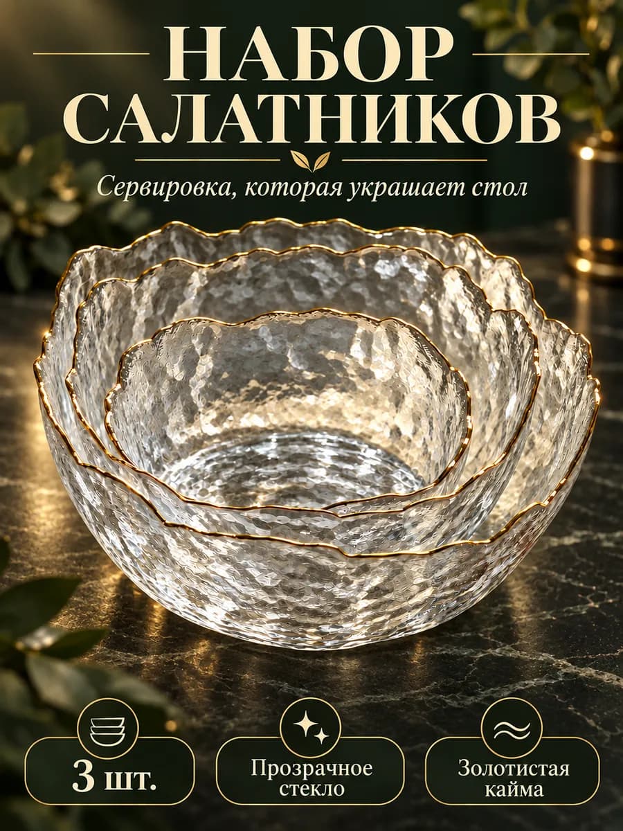 Набор салатников в подарочной упаковке