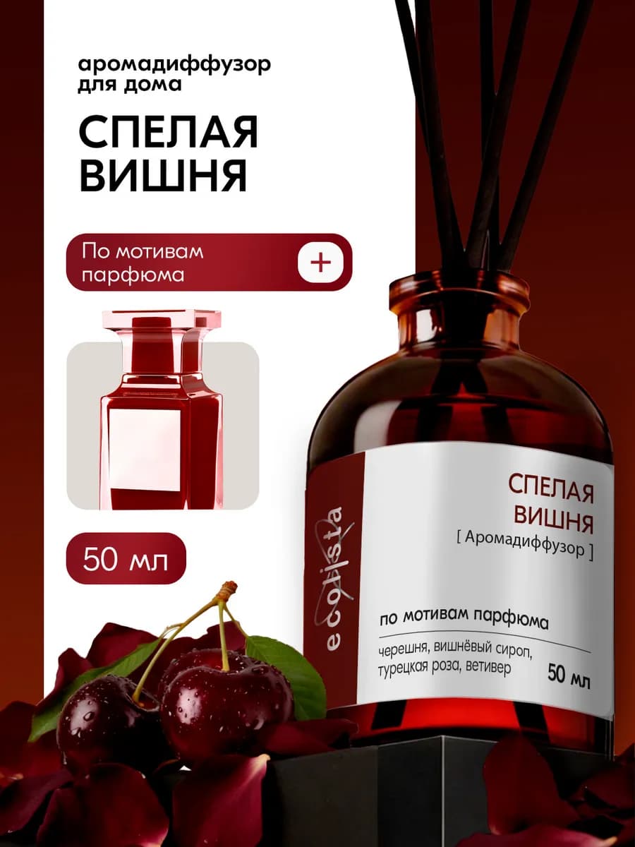 Диффузор для дома с палочками парфюмированный стойкий 50 мл