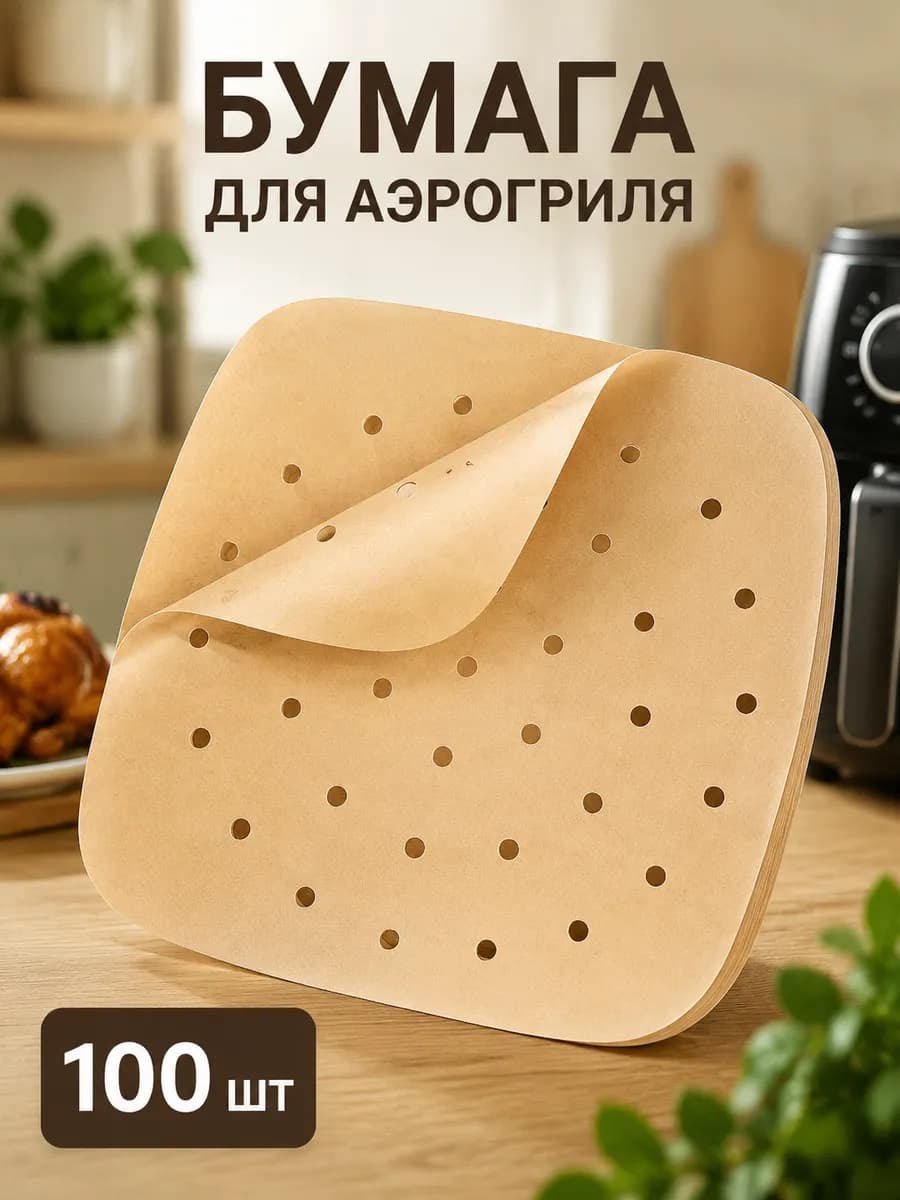Бумага для выпечки, для аэрогриля силиконизированная