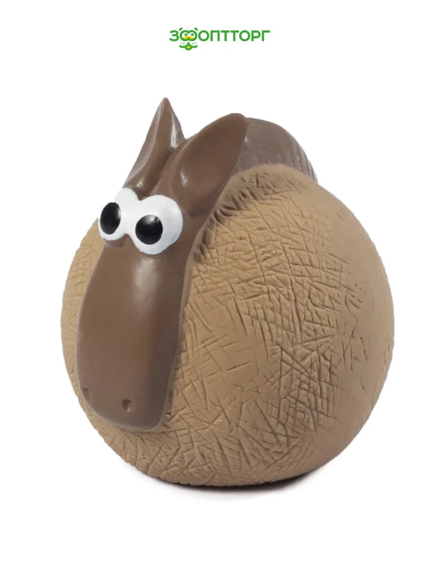 Игрушка для собак мелких пород из латекса, Лошадка, 6 см