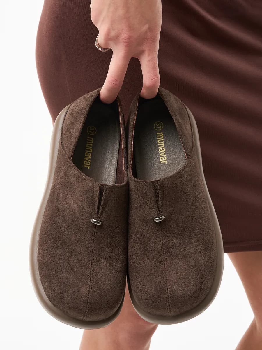 Полуботинки женские демисезонные замшевые