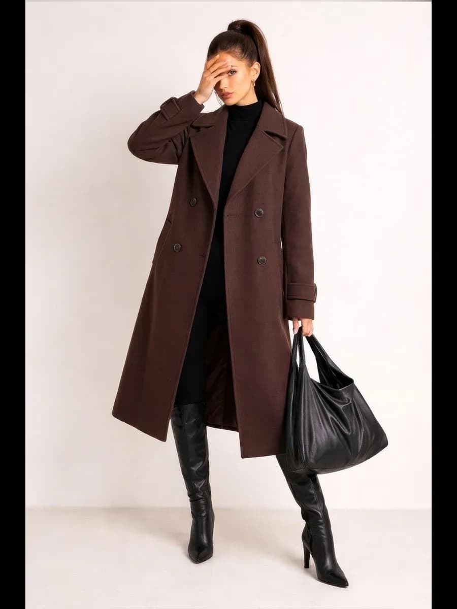 Пальто демисезонное шерстяное