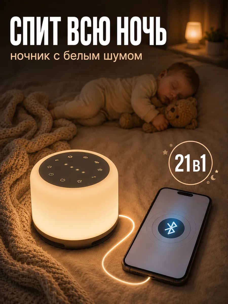 Ночник с белым шумом