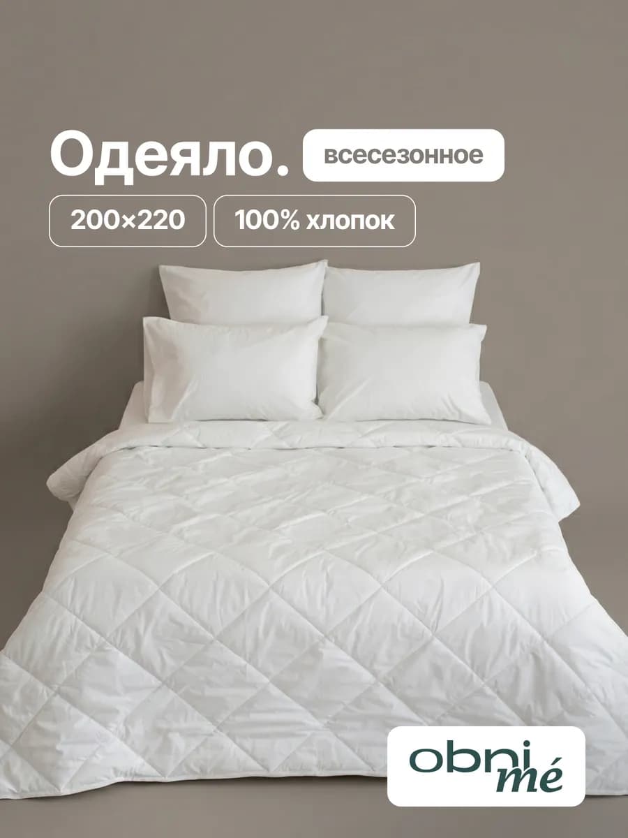 Летнее одеяло Евро всесезонное 200х220 стеганое
