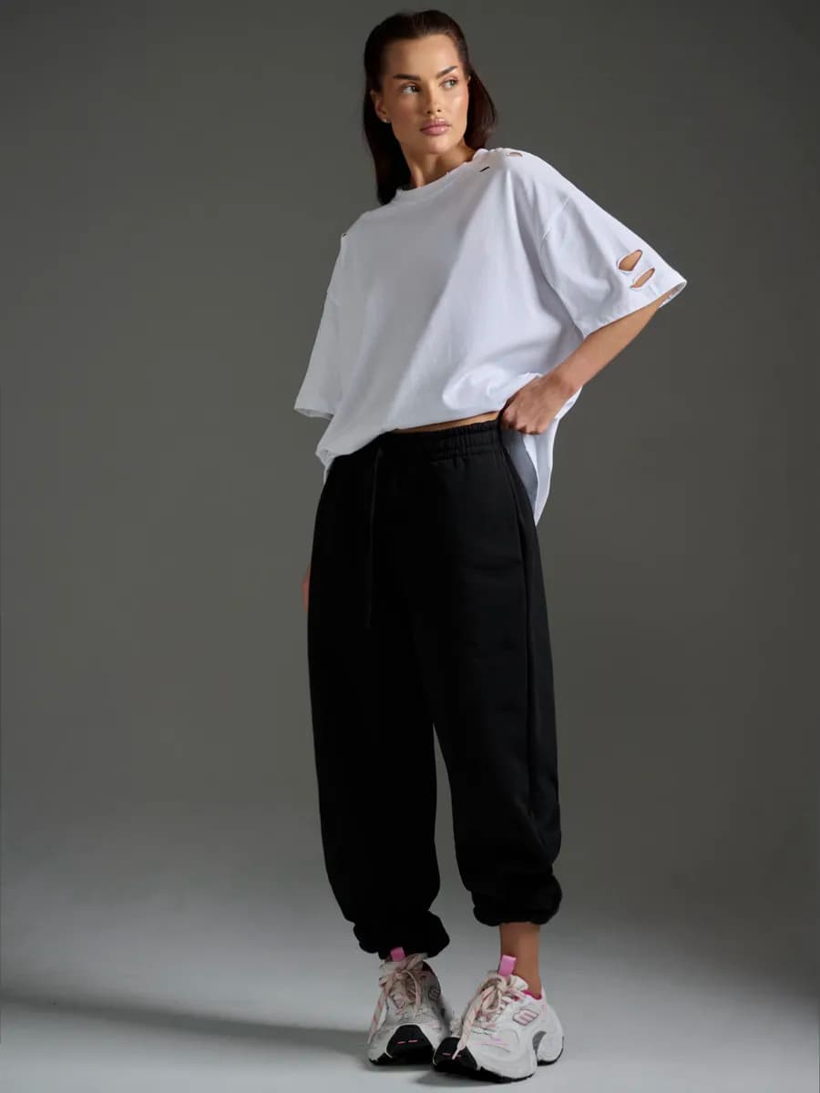 Брюки утепленные зимние джоггеры с начесом