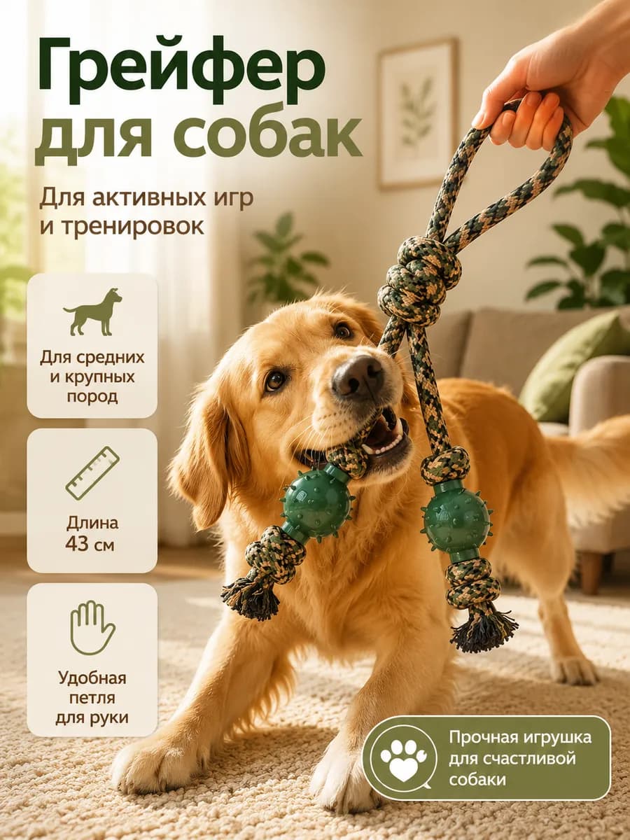 Прочная игрушка для собак