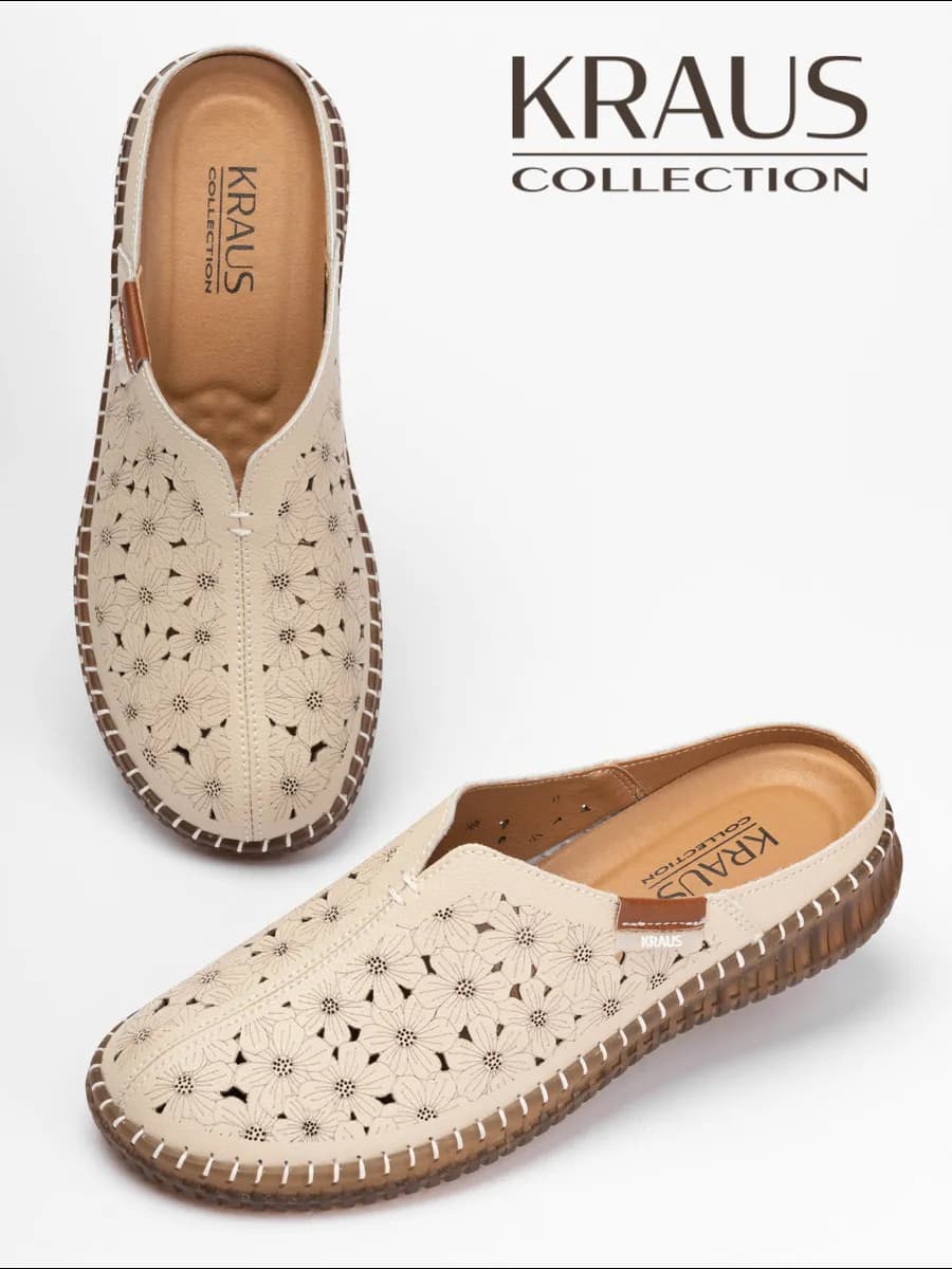 Сабо женские летние кожаные