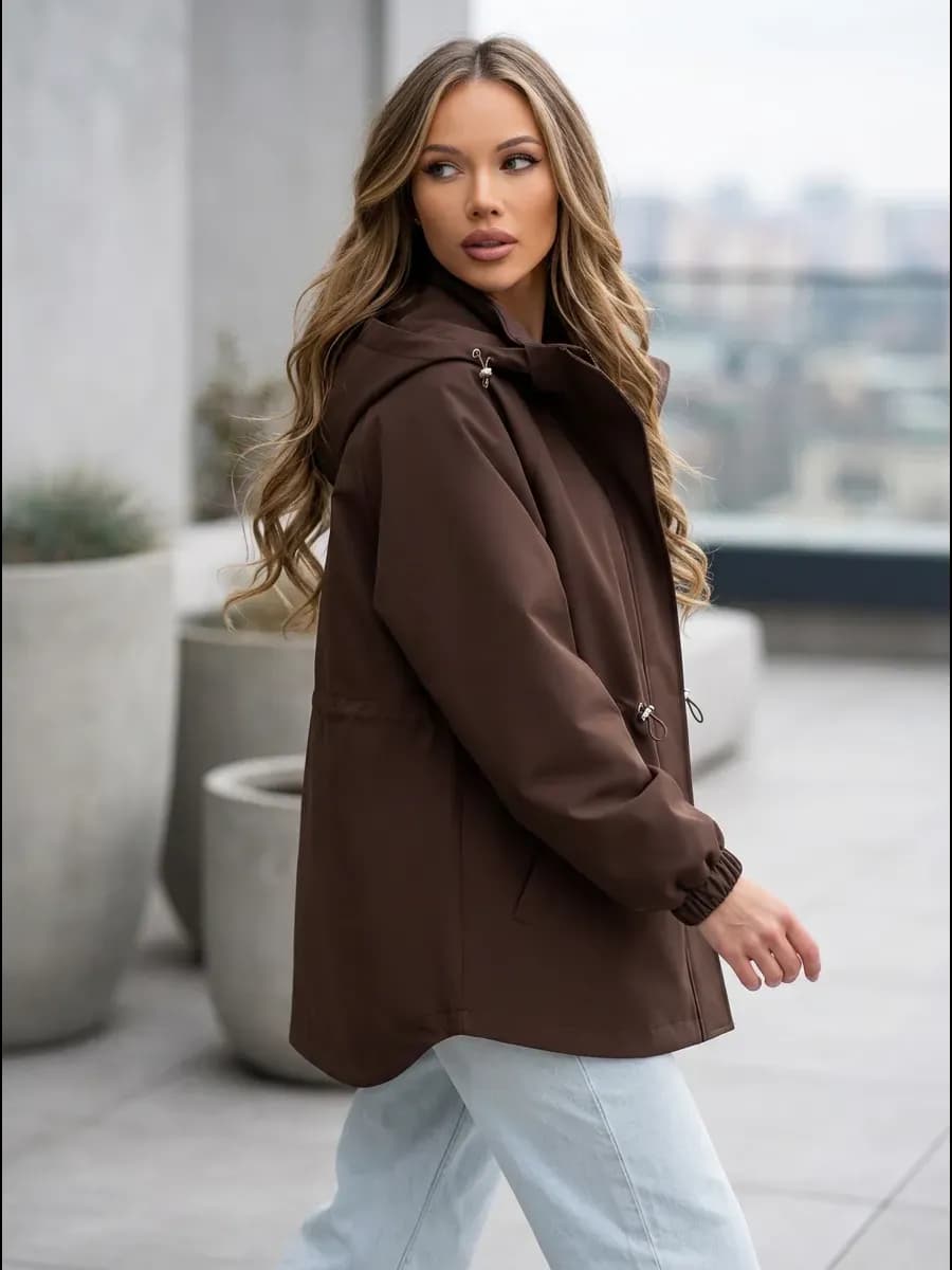 Куртка ветровка демисезонная парка с капюшоном