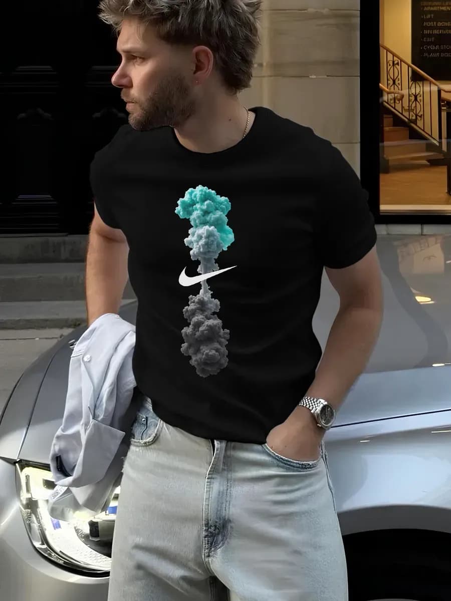 Футболка с принтом - фото 1