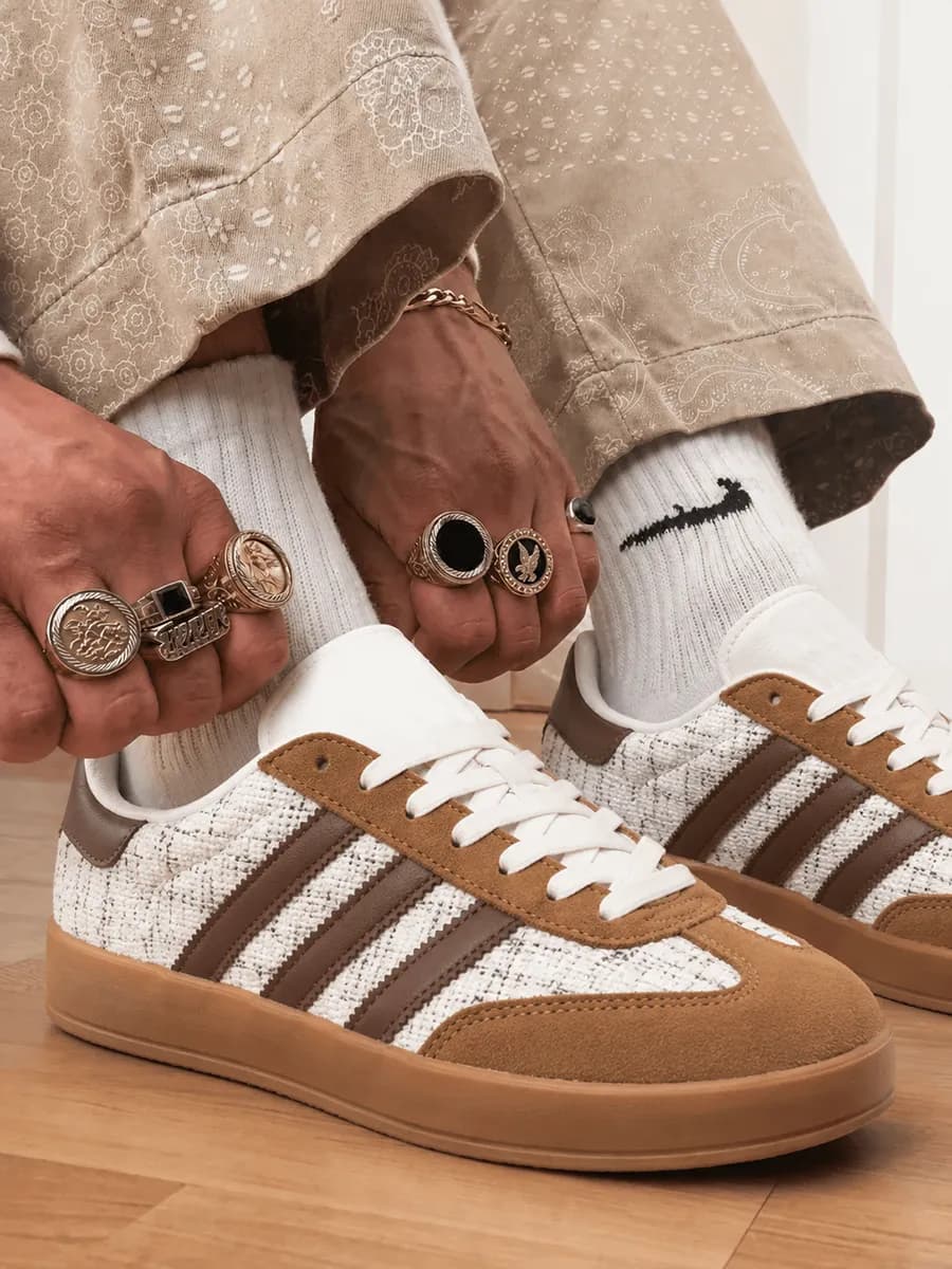 Белые дышащие кеды Originals Gazelle