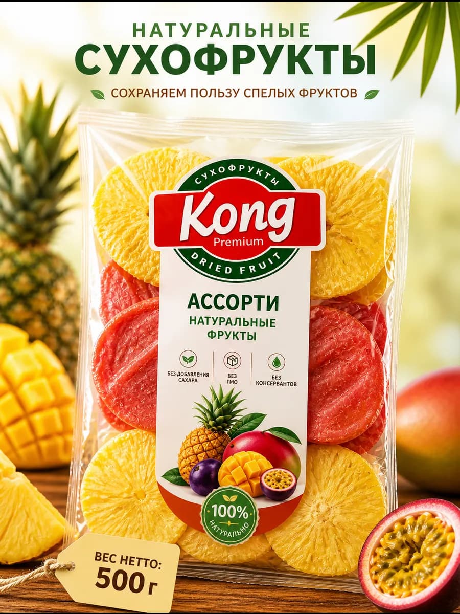 Сухофрукты ассорти 500 гр