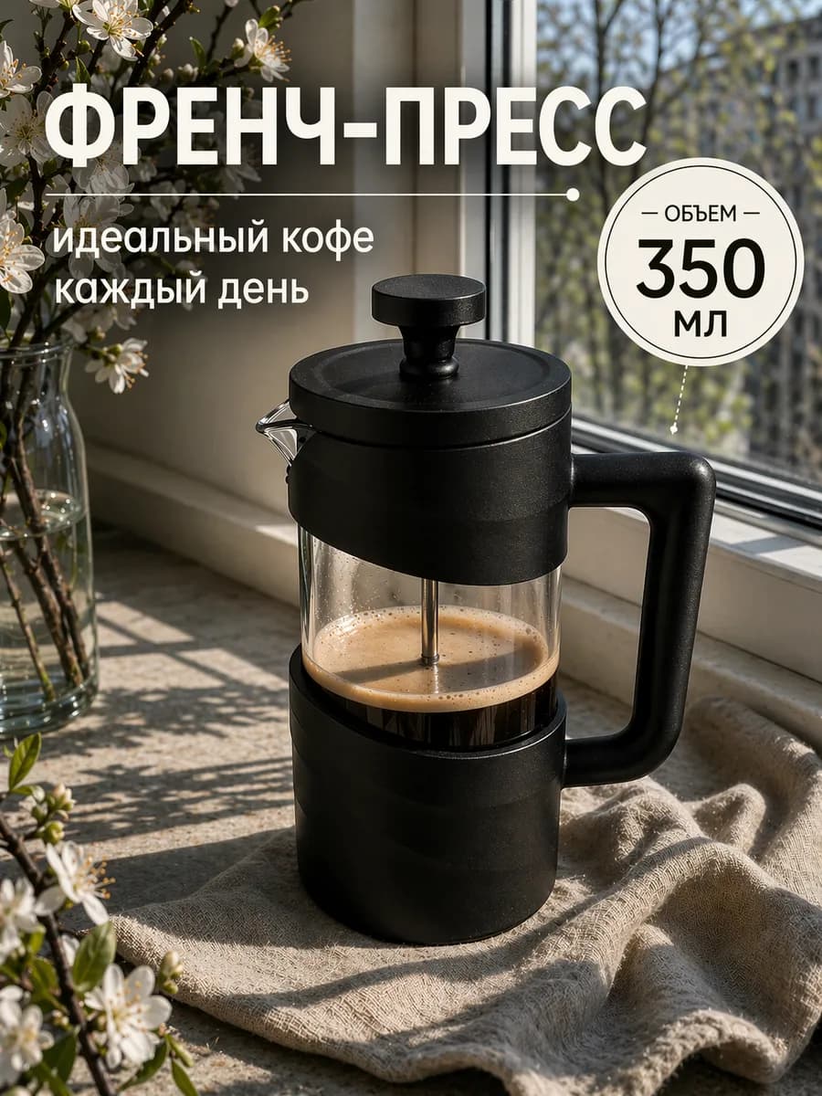 Френч-пресс для кофе 350 мл