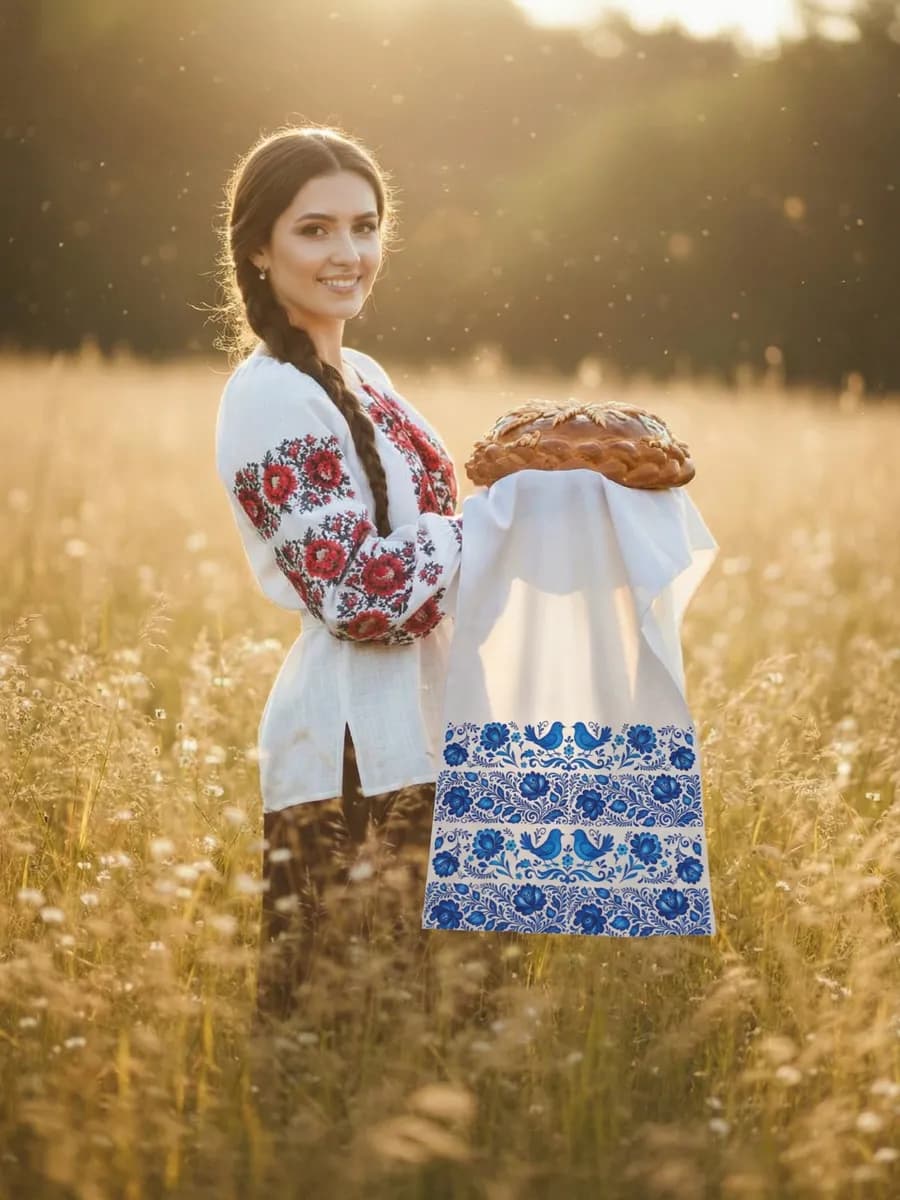 Рушник с орнаментом 150х36 см