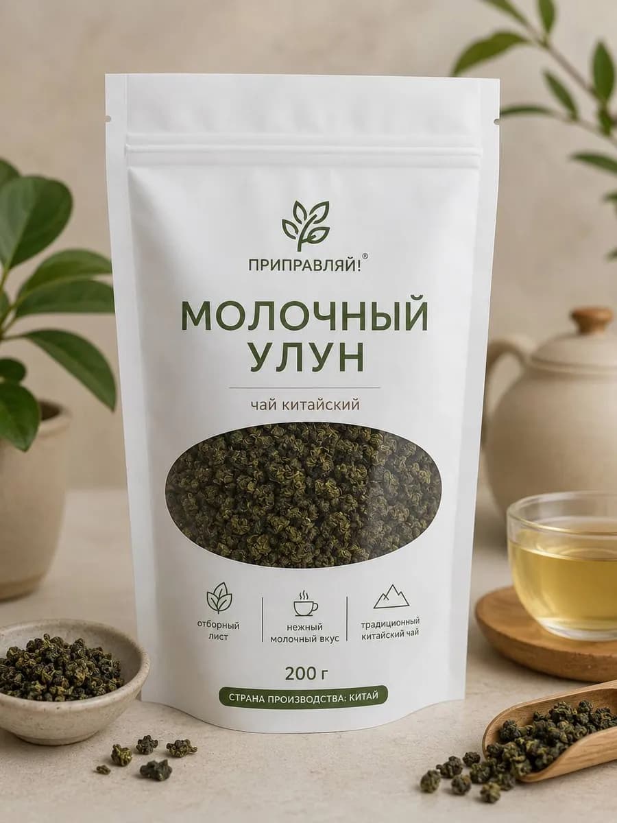 Молочный улун чай зеленый 200г