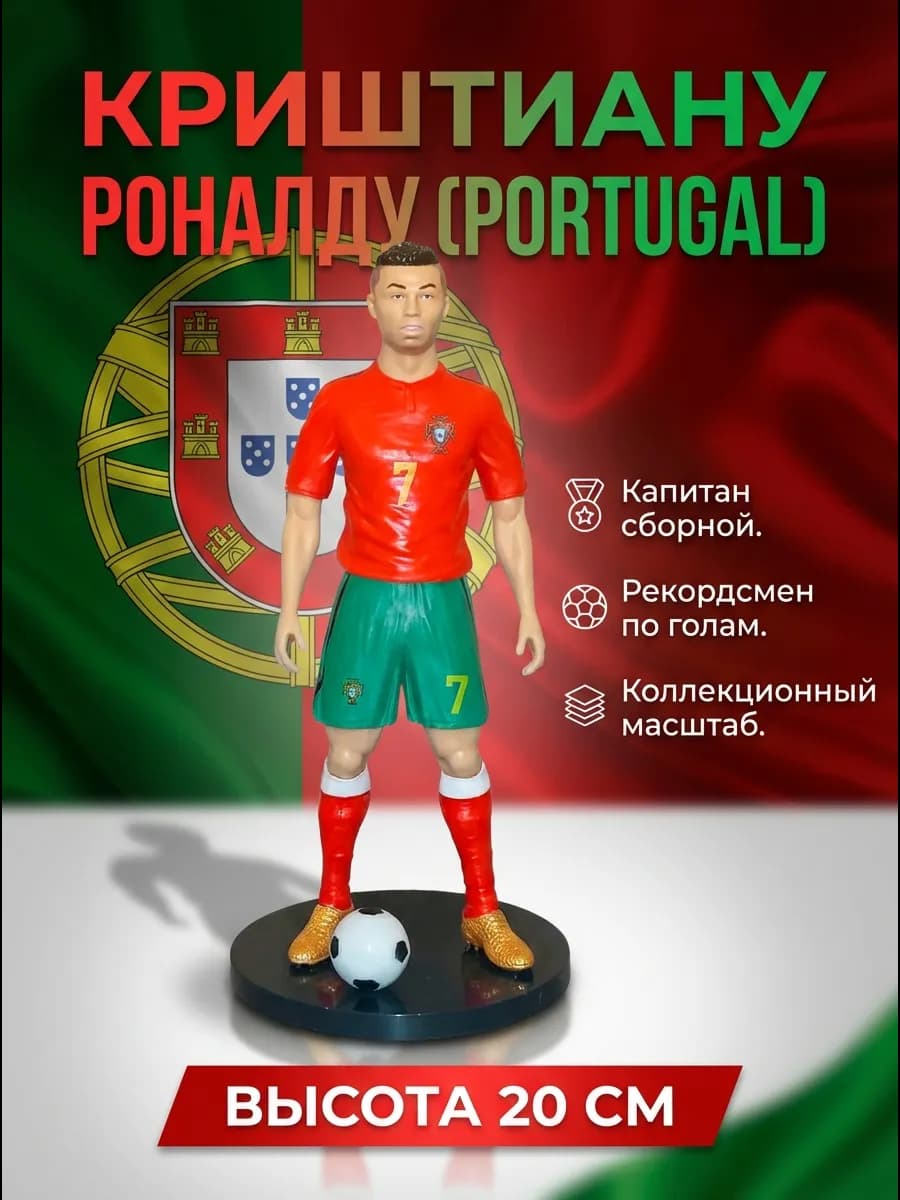 Фигурка игрушка футболиста Кристиано Роналдо Португалия