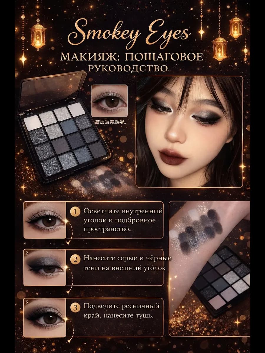 Палетка теней для век Smokey Eyes