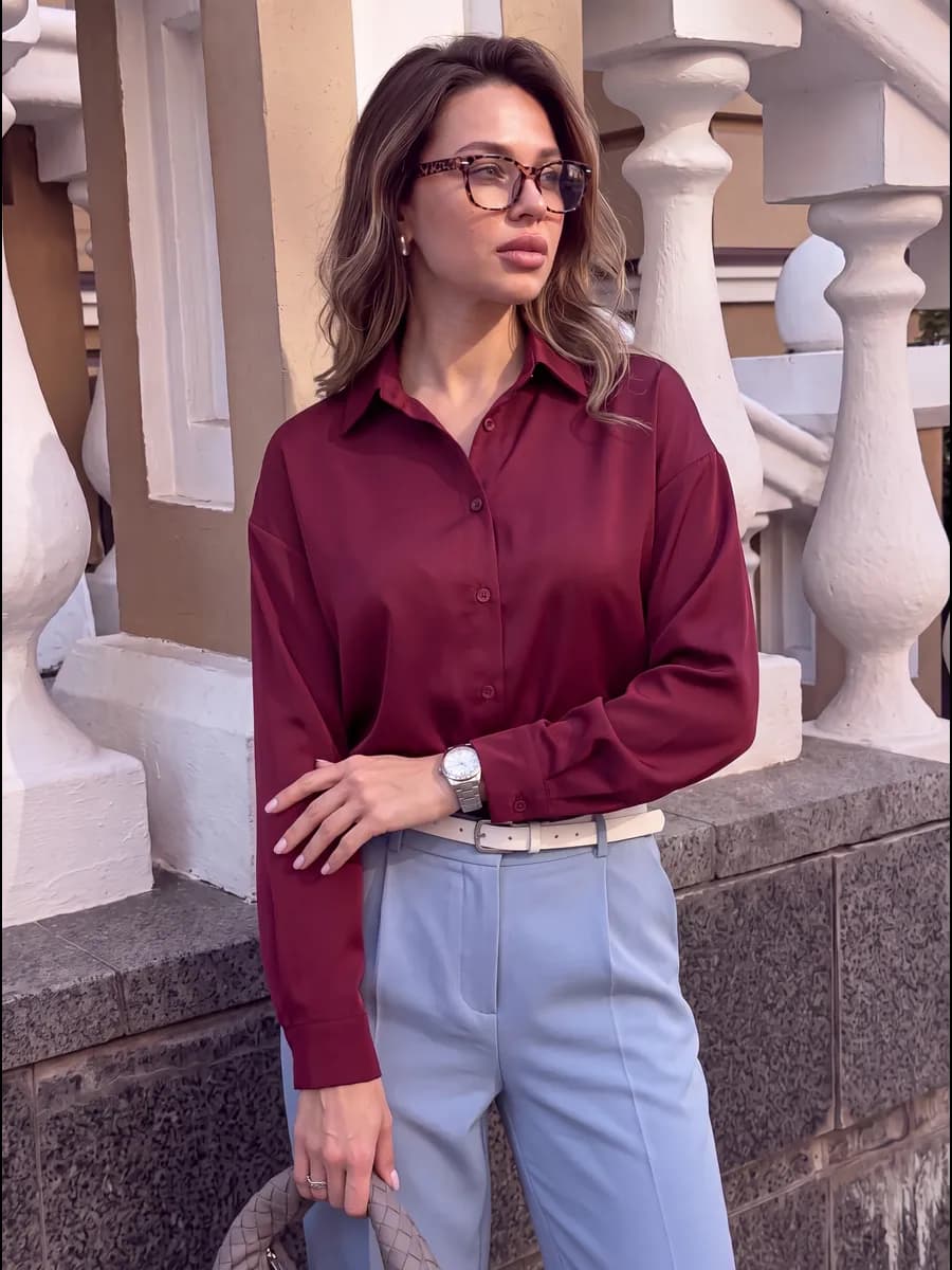 Блузка с длинным рукавом