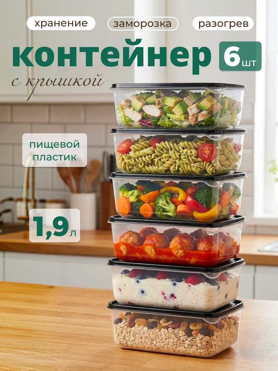 контейнеры пищевые 6 шт