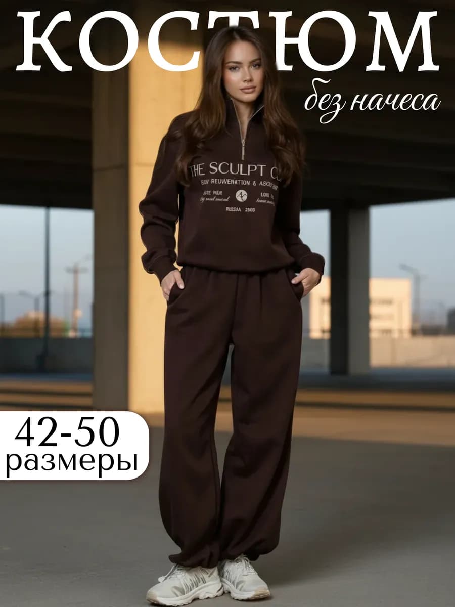 Спортивный костюм брючный без начеса весенний