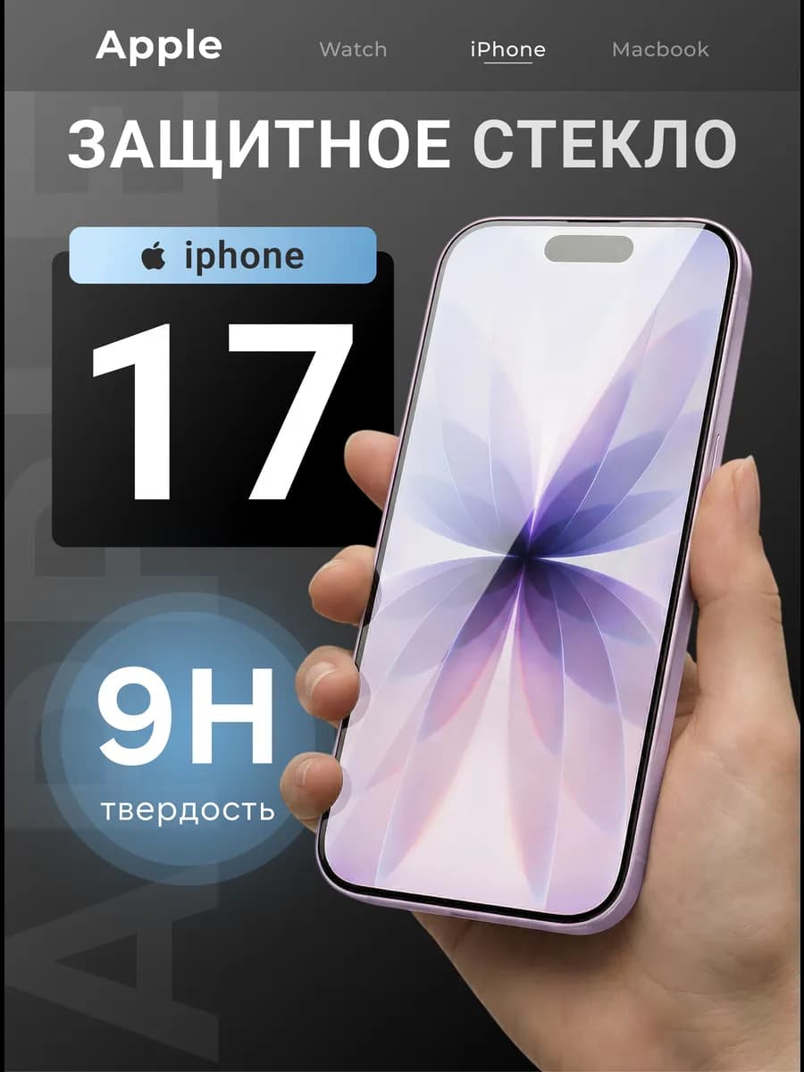 Защитное стекло на iPhone 17 премиум 5D