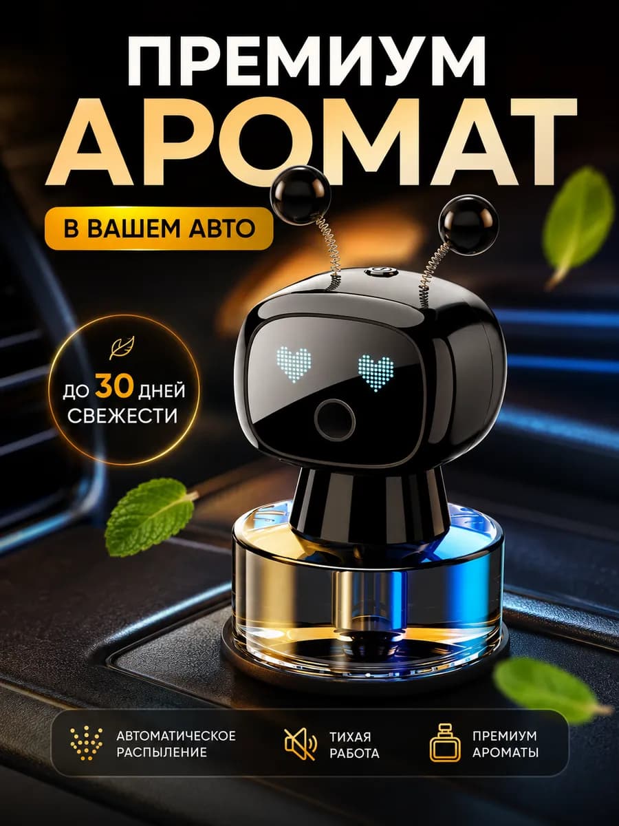Ароматизатор автоматический в машину Робот