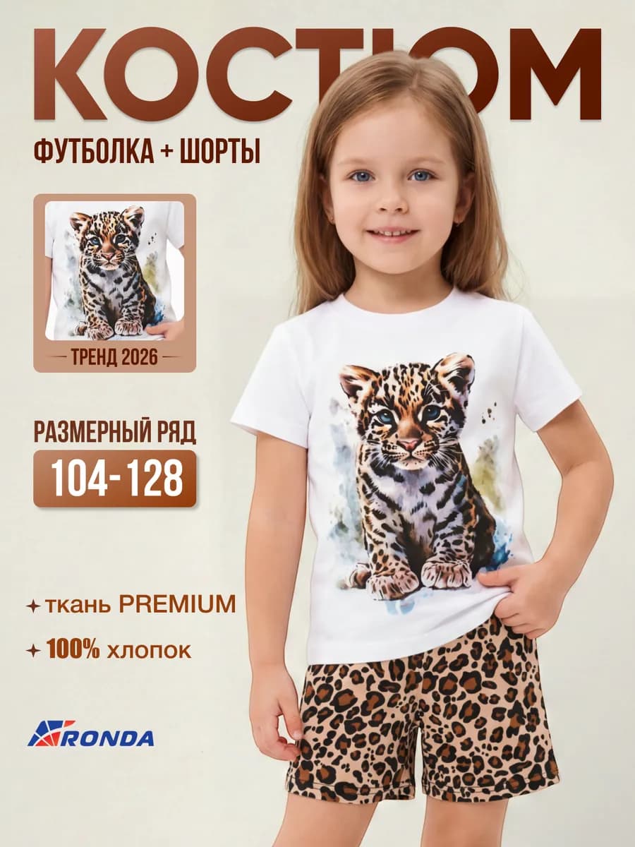 Костюм с шортами хлопок