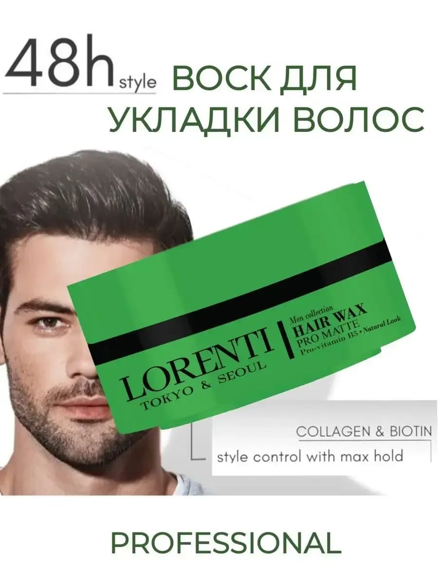 Воск для укладки волос матовый Hair Wax Pro Matte 150мл