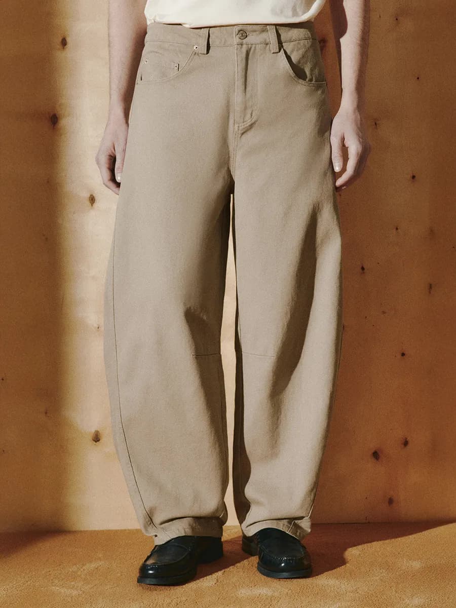 Джинсы baggy fit с декоративными швами