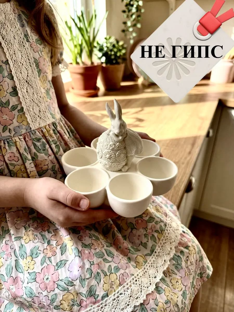 Подставка для яиц пасхальный декор