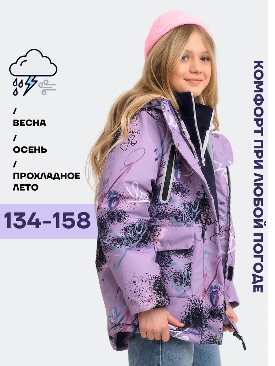 Куртка для девочки демисезонная