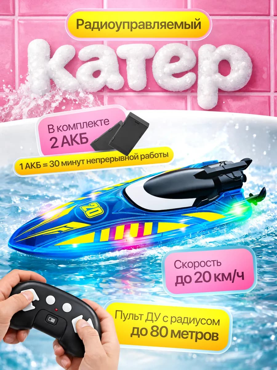 Радиоуправляемый катер FLIP360