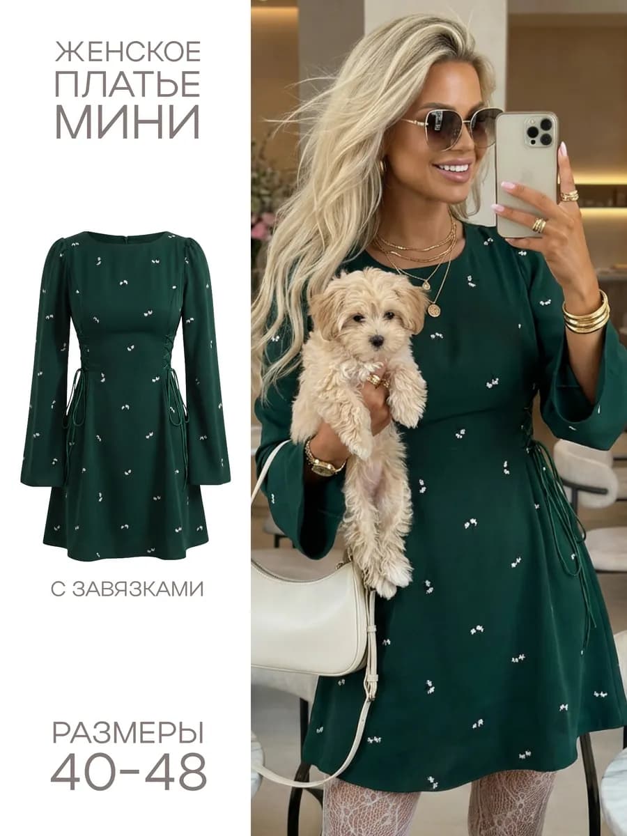 Платье с завязками летнее