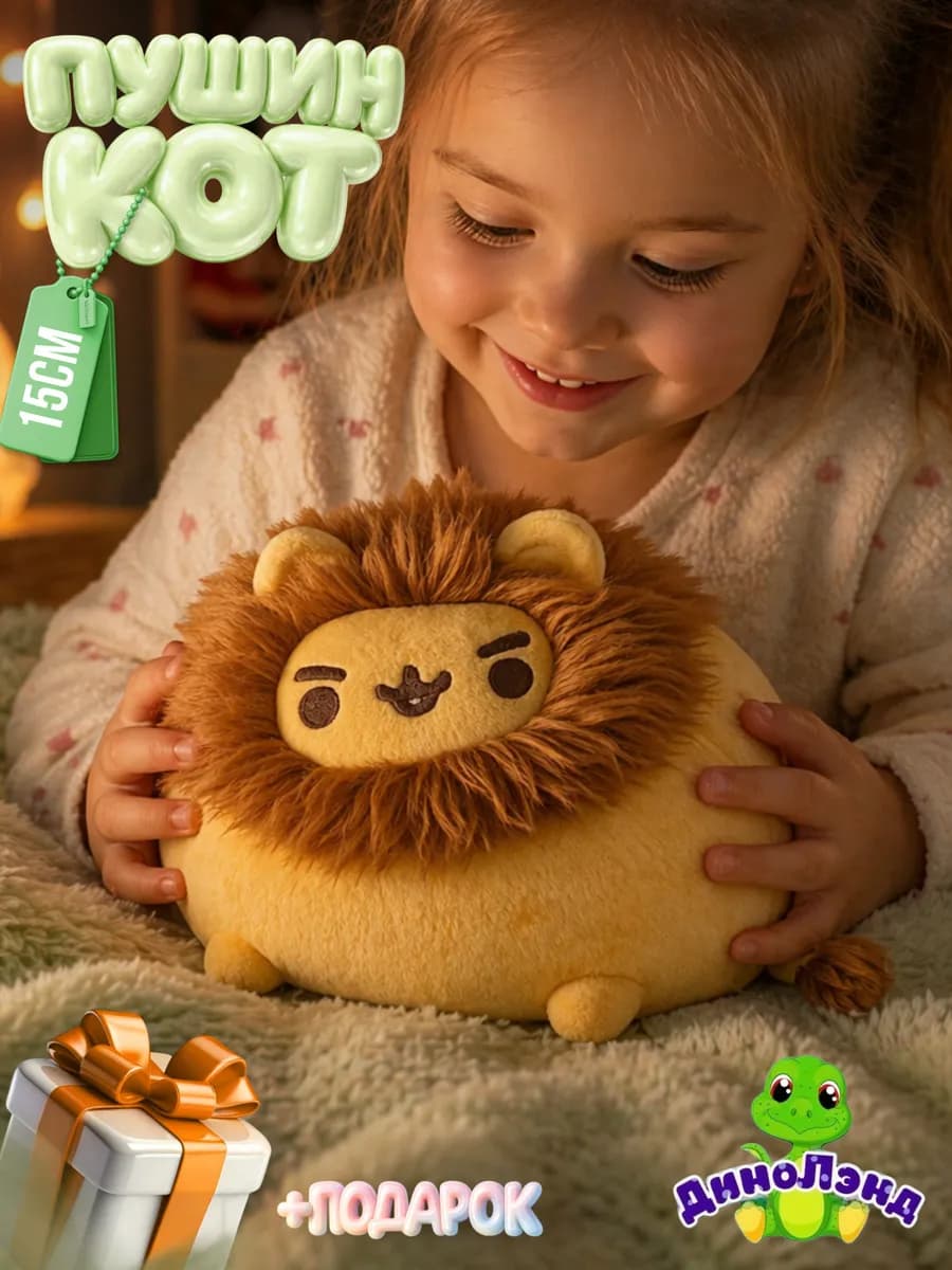 Кот Пушин мягкая игрушка