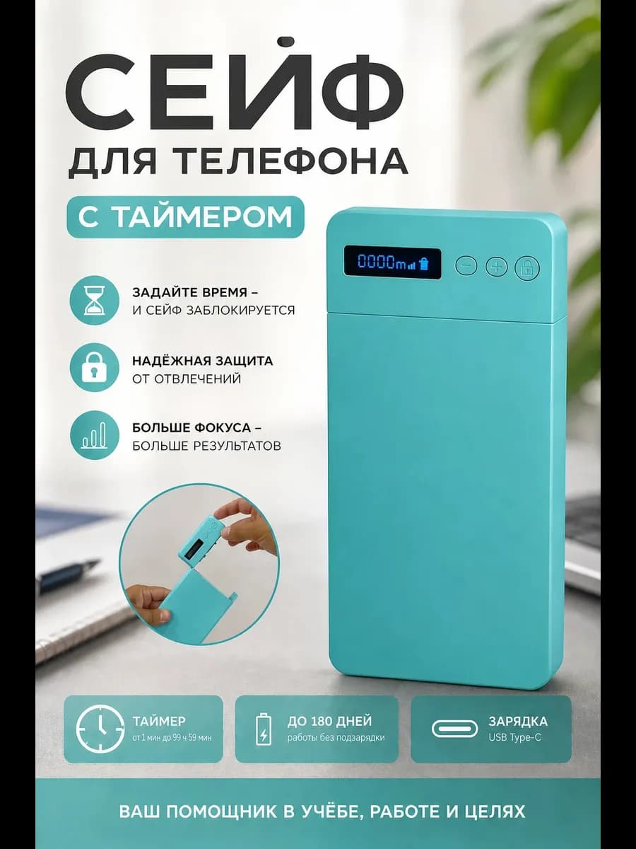 Сейф для телефона с таймером