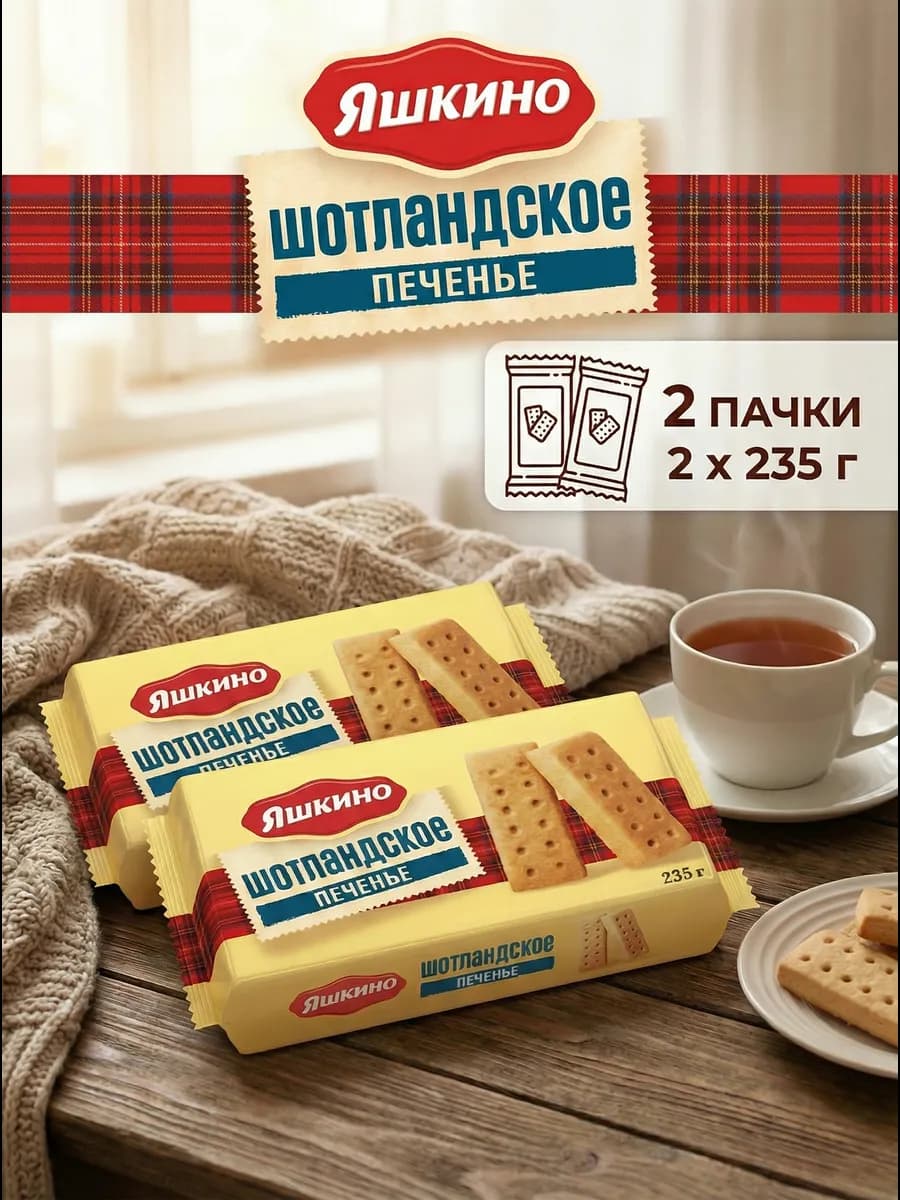 Шотландское печенье. 2 пачки