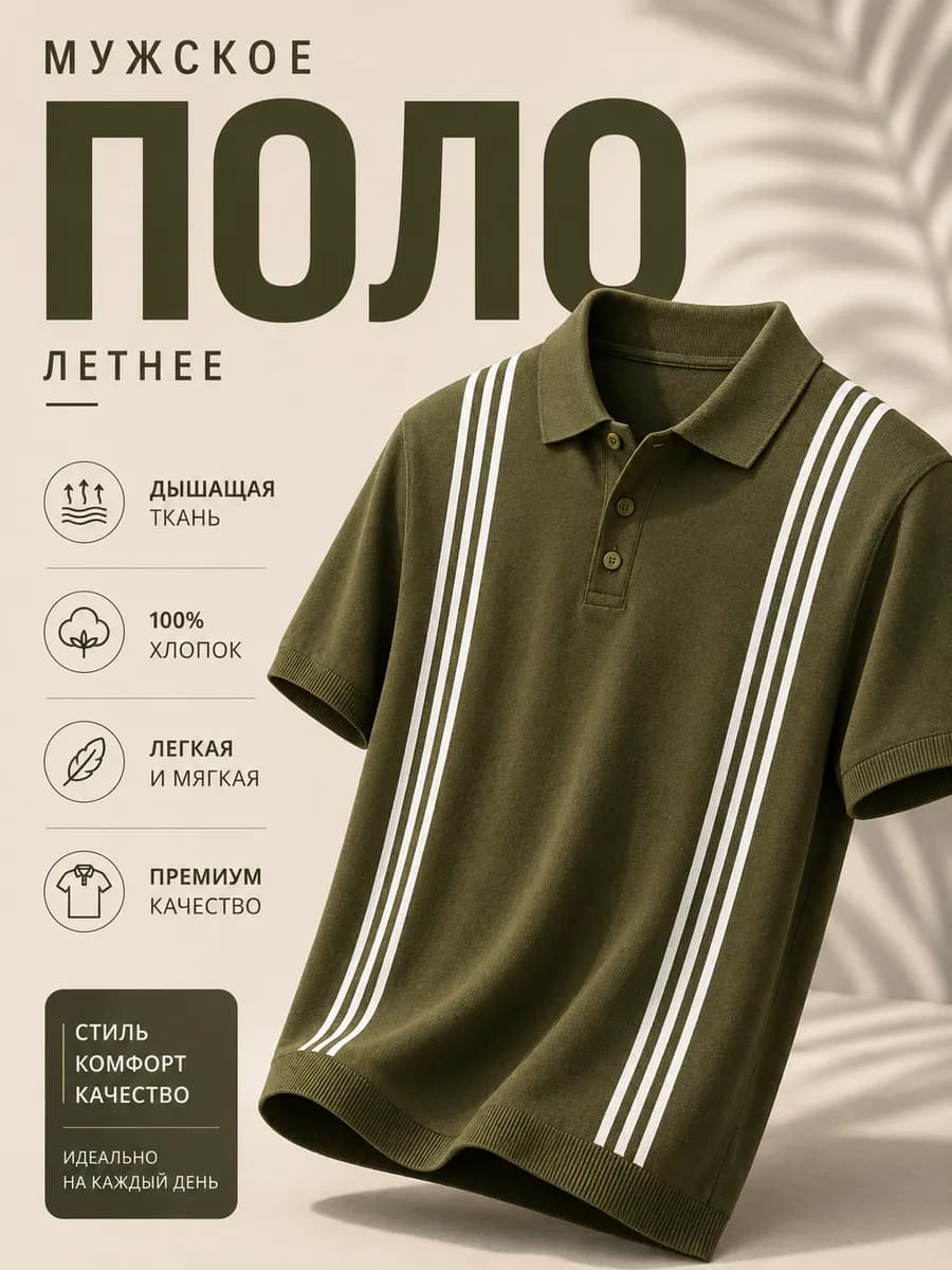 Футболка поло летняя old money