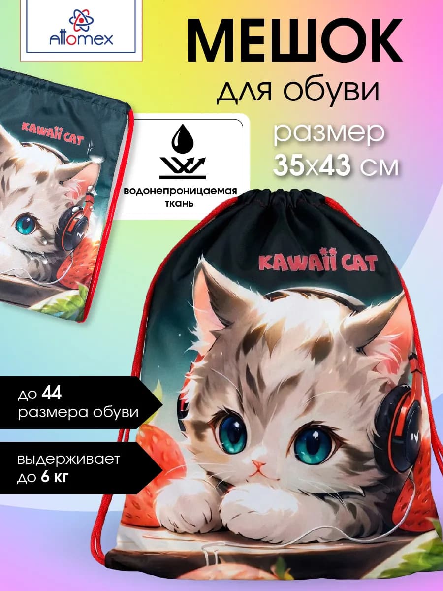 Мешок для обуви для сменки в школу