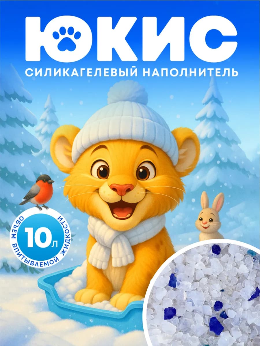 Силикагелевый наполнитель для кошачьего туалета
