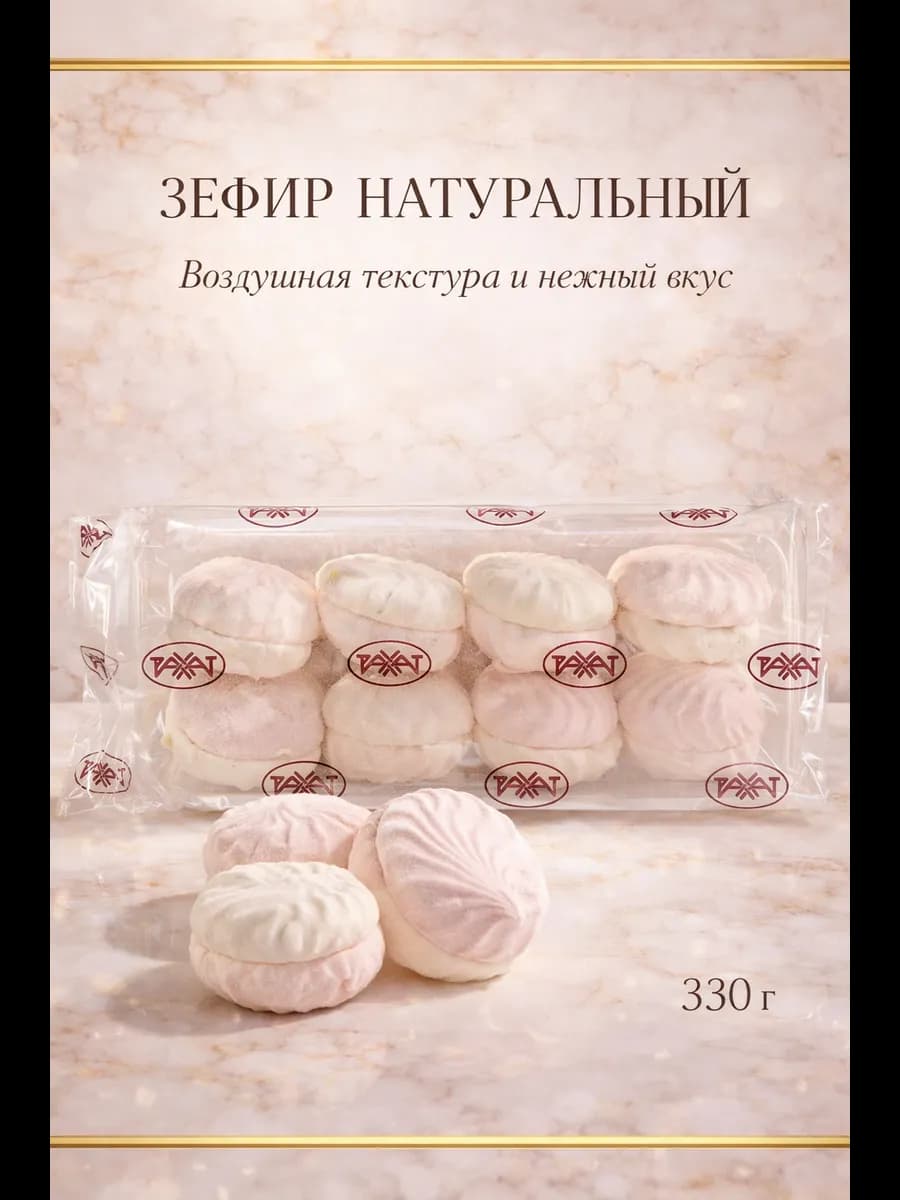 Зефир натуральный, Рахат из Казахстана, 330г