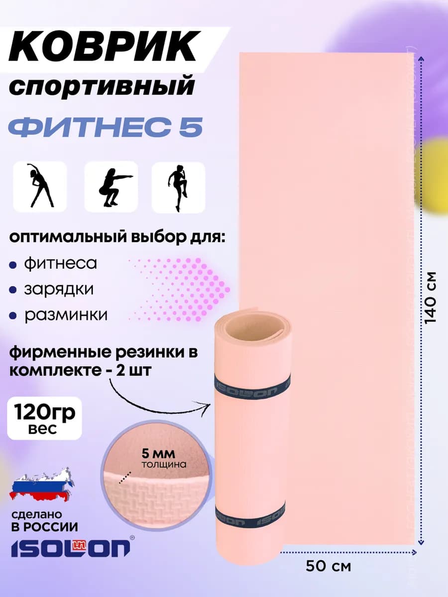 Коврик для зарядки и фитнеса 5 мм