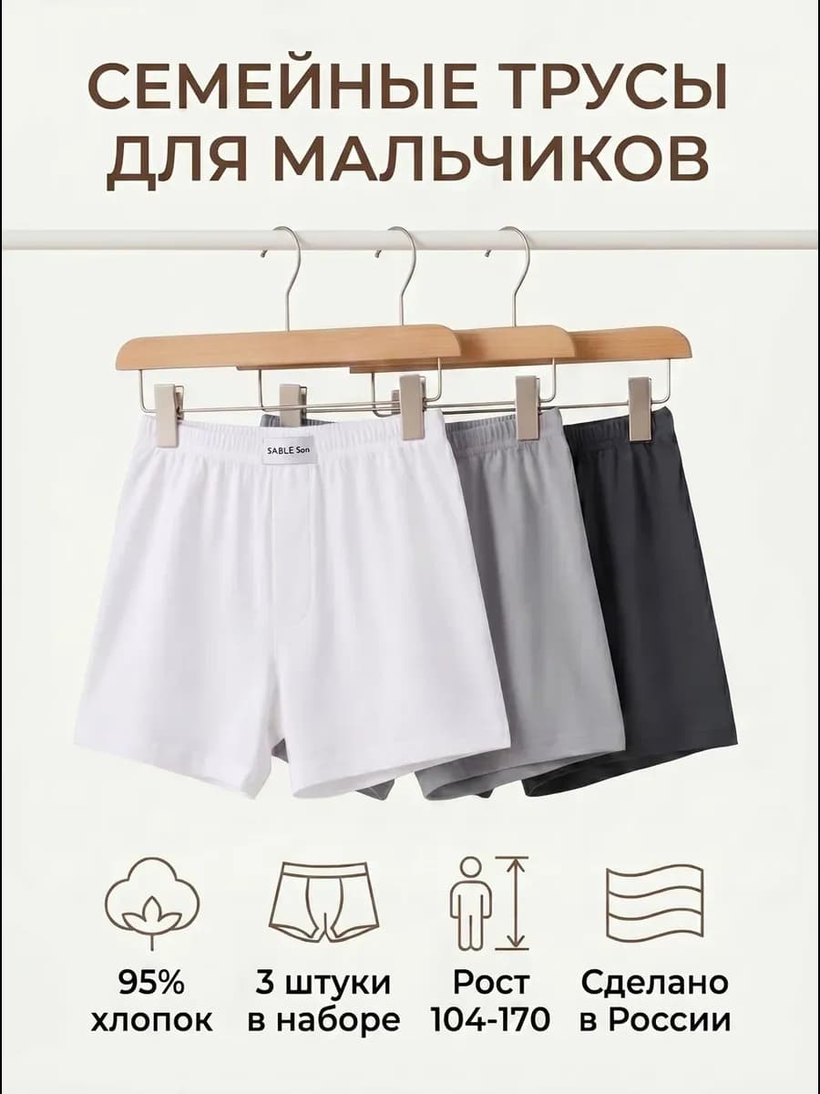 Трусы детские широкие набор